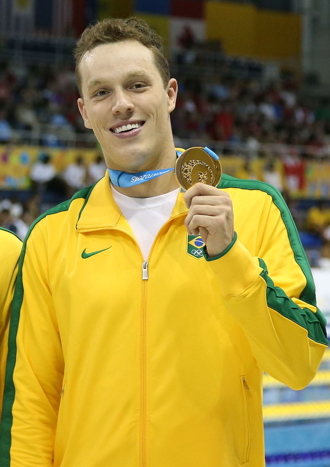 Henrique Rodrigues with his Pan American Games gold medal, Toronto 2015
